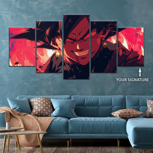Dragon Ball Super Canvas Wall Art - DR5013 - Super Saiyan Black Goku