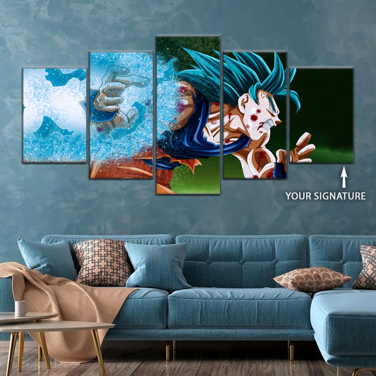 Dragon Ball Super Canvas Wall Art - DR5047 - Super Saiyan Blue Goku