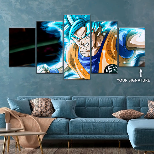 Dragon Ball Super Canvas Wall Art - DR5050 - Super Saiyan Blue Goku