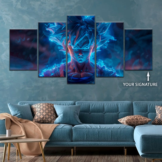 Dragon Ball Super Canvas Wall Art - DR5052 - Super Saiyan Blue Goku