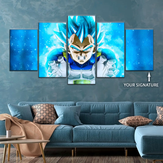 Dragon Ball Super Canvas Wall Art - DR5119 - Super Saiyan Blue Vegeta