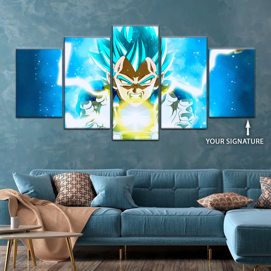 Dragon Ball Super Canvas Wall Art - DR5124 - Super Saiyan Blue Vegeta