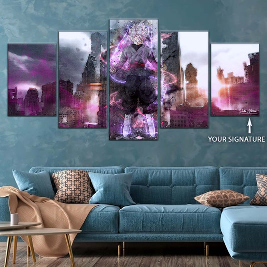 Dragon Ball Wall Art - DR5008 - Black Goku - Super Saiyan Rose - Dragon Ball Super - Dragon Ball Poster - Dragon Ball Canvas