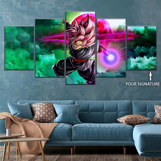Dragon Ball Wall Art - DR5009 - Black Goku - Super Saiyan Rose - Dragon Ball Super - Dragon Ball Poster - Dragon Ball Canvas