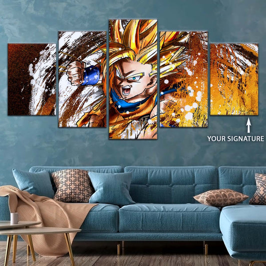 Dragon Ball Wall Art - DR5039 - Goku - Super Saiyan - Dragon Ball Z - Dragon Ball Poster - Dragon Ball Canvas