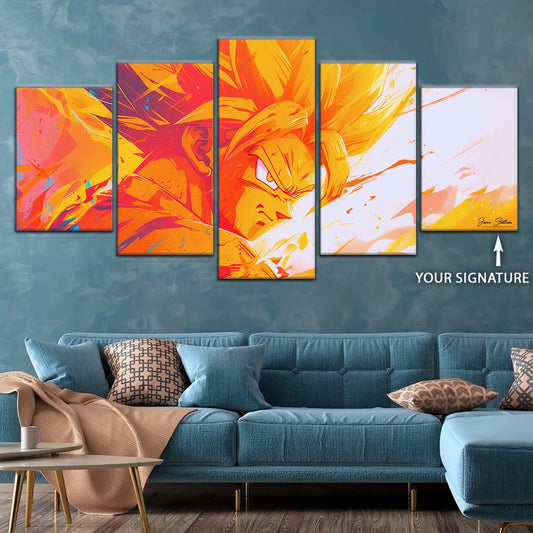 Dragon Ball Wall Art - DR5040 - Goku - Super Saiyan - Dragon Ball Z - Dragon Ball Poster - Dragon Ball Canvas