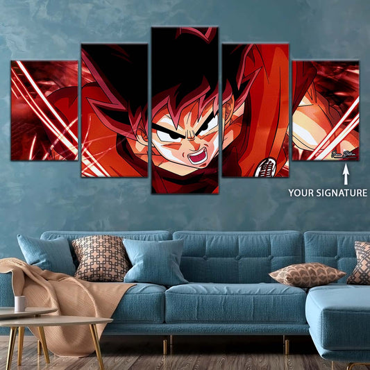 Dragon Ball Wall Art - DR5056 - Goku - Super Saiyan God - Dragon Ball Super - Dragon Ball Poster - Dragon Ball Canvas