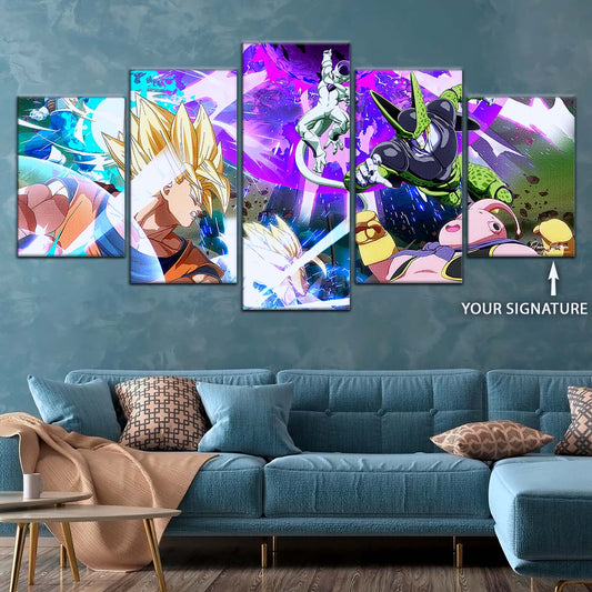 Dragon Ball Wall Art - DR5059 - Goku - Vegeta - Majin Buu - Cell - Frieza - Dragon Ball Z - Dragon Ball Poster - Dragon Ball Canvas