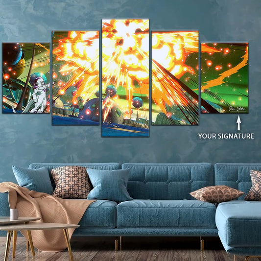 Dragon Ball Wall Art - DR5079 - Goku Vs Frieza In Namek - Dragon Ball Z - Dragon Ball Poster - Dragon Ball Canvas