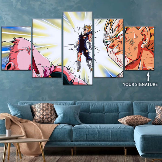 Dragon Ball Wall Art - DR5127 - Vegeta vs Majin Buu - Dragon Ball Z - Dragon Ball Poster - Dragon Ball Canvas