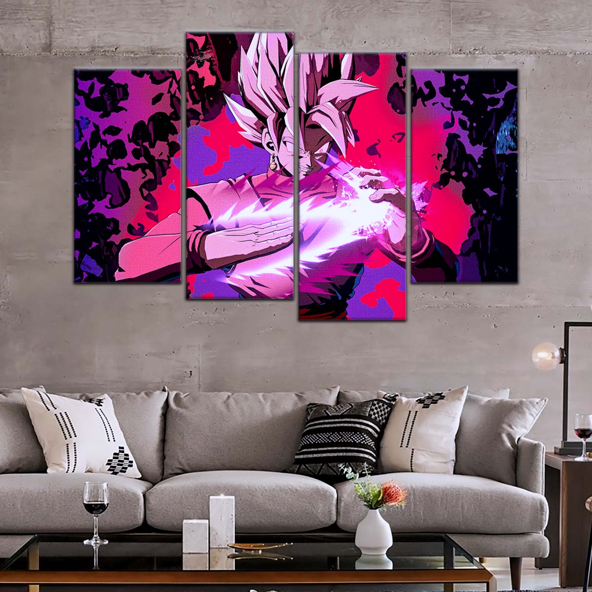 Dragon Ball Wall Art - DR5007 - Black Goku - Super Saiyan Rose - Dragon Ball Super - Dragon Ball Poster - Dragon Ball Canvas