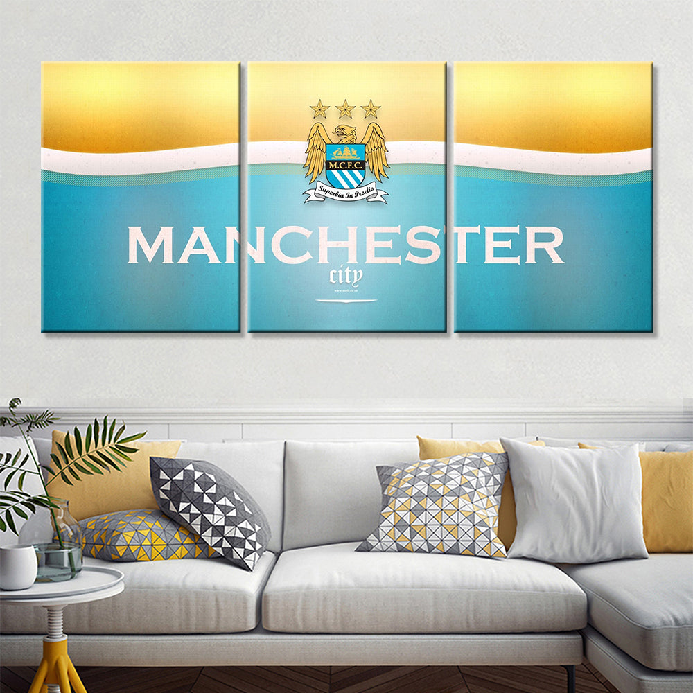 Football Wall Art - FB5021 - Manchester City F.C - MCFC - Football Poster - Football Canvas
