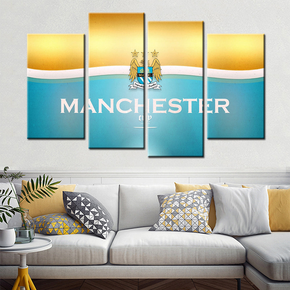 Football Wall Art - FB5021 - Manchester City F.C - MCFC - Football Poster - Football Canvas