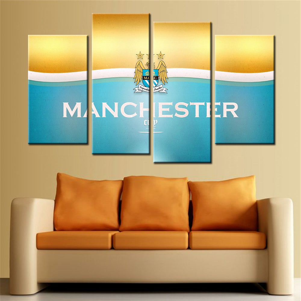 Football Wall Art - FB5021 - Manchester City F.C - MCFC - Football Poster - Football Canvas