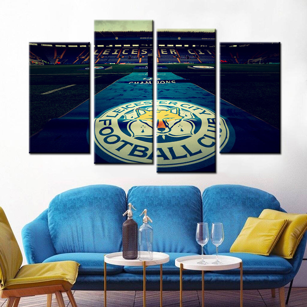 Football Wall Art - FB5024 - Leicester City Champions League - Leicester City F.C - Football Poster - Football Canvas