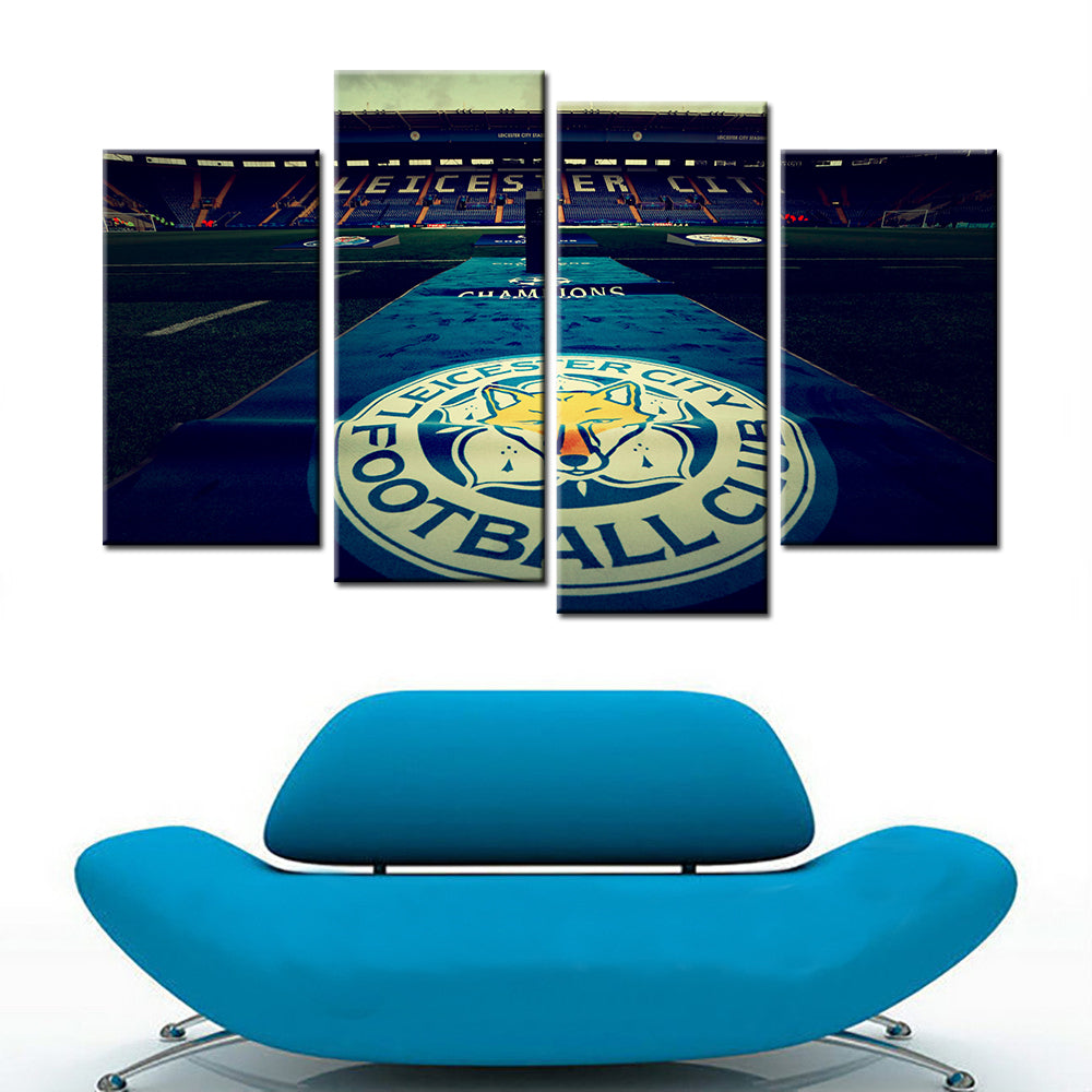 Football Wall Art - FB5024 - Leicester City Champions League - Leicester City F.C - Football Poster - Football Canvas
