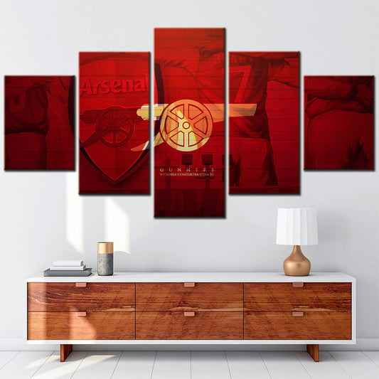 Soccer Canvas Wall Art - FB5009 - Arsenal FC Logo Red