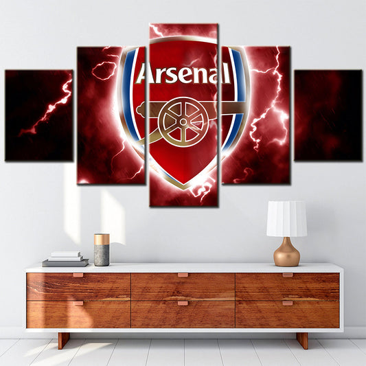 Soccer Canvas Wall Art - FB5010 - Arsenal FC Logo Red