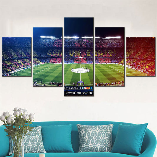 Soccer Canvas Wall Art - FB5016 - Barcelona Soccer Stadium