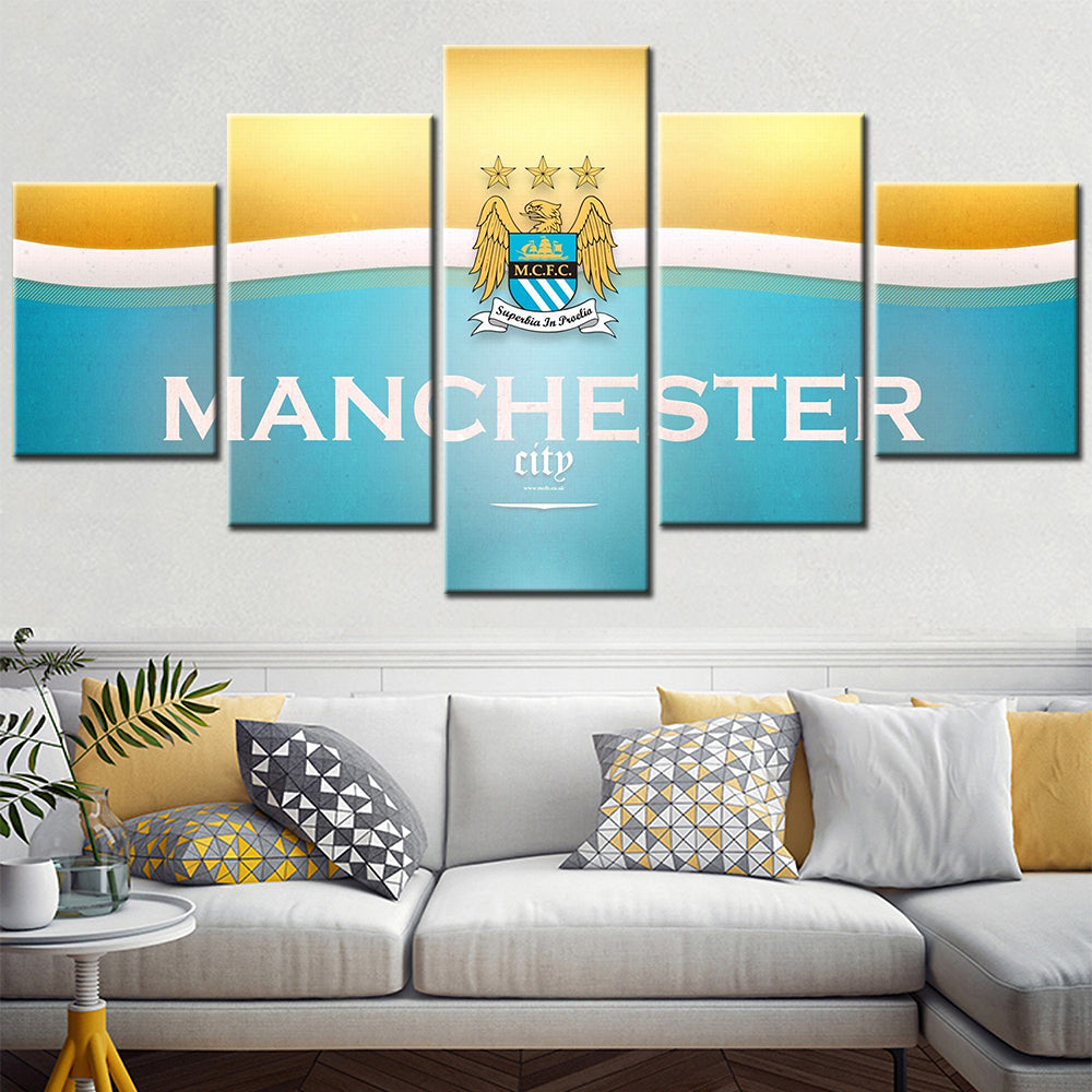 Football Wall Art - FB5021 - Manchester City F.C - MCFC - Football Poster - Football Canvas