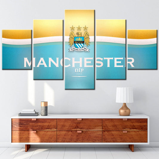 Soccer Canvas Wall Art - FB5021 - Manchester City F.C - MCFC