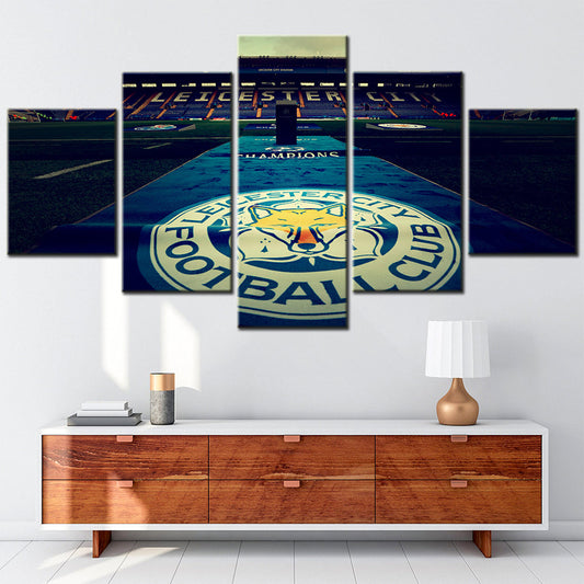 Soccer Canvas Wall Art - FB5024 - Leicester City Champions League