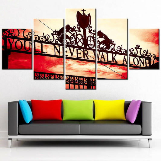 Soccer Canvas Wall Art - FB5006 - You Will Never Walk Alone Liverpool