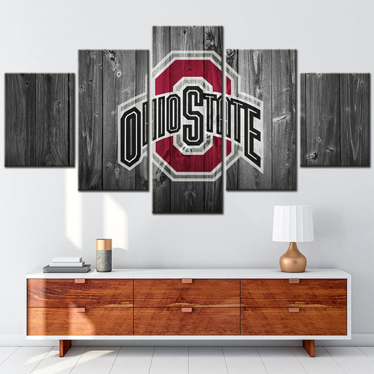 American Football Canvas Wall Art - FT5002 - Ohio State Buckeyes Football