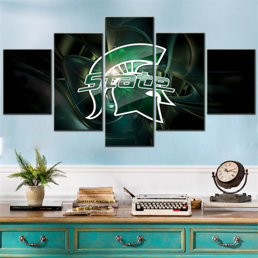 American Football Canvas Wall Art - FT5022 - Michigan State Spartans College Football