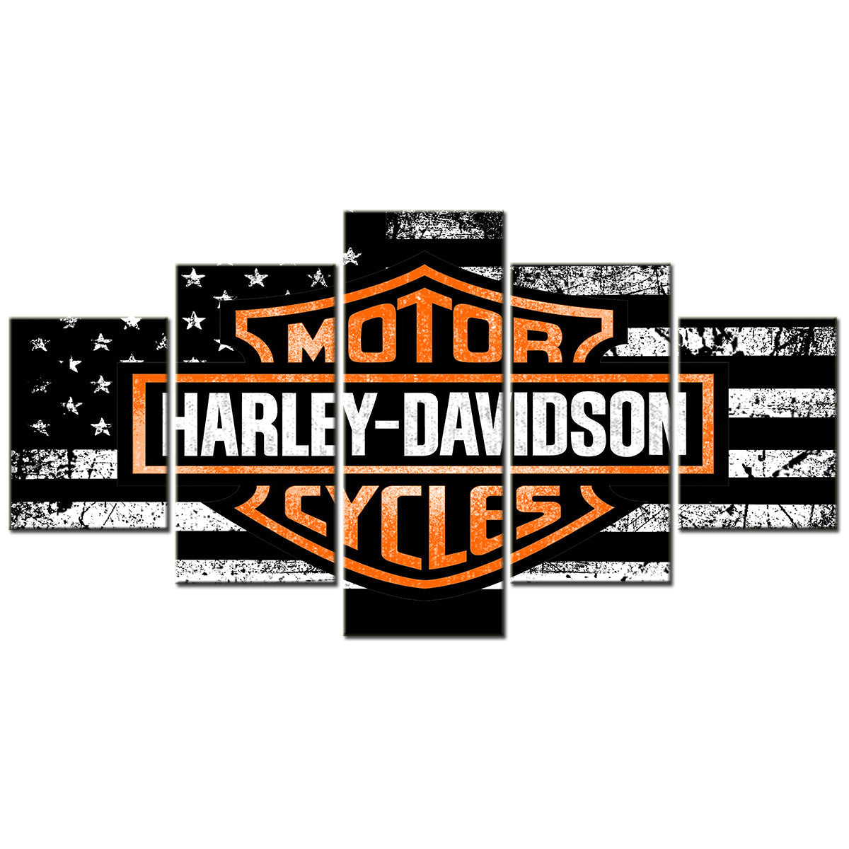 Harley Davidson - 5 Pieces Wall Art - HD5001 - Harley Davidson American - Harley Davidson Poster - Harley Davidson Canvas