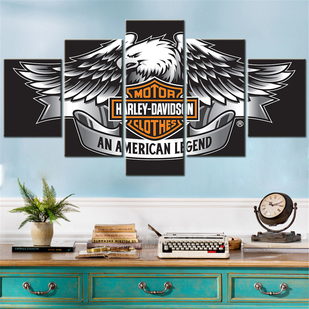 Harley Davidson - 5 Pieces Wall Art - HD5003 - Motor Harley Davidson Clothes An American Legend - Harley Davidson Poster - Harley Davidson Canvas