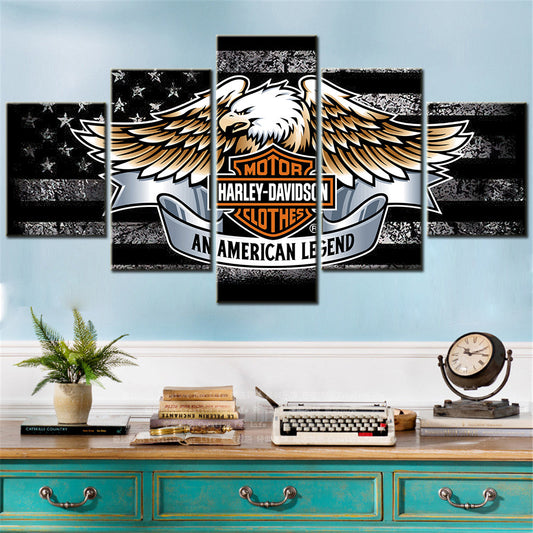 Harley Davidson - 5 Pieces Wall Art - HD5004 - Motor Harley Davidson Clothes An American Legend - Harley Davidson Poster - Harley Davidson Canvas