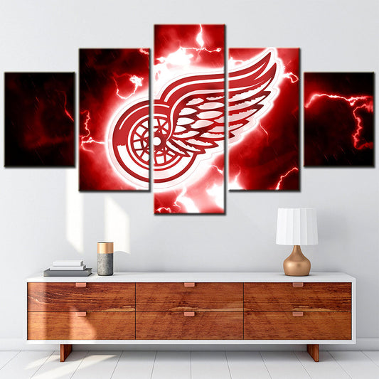Hockey Canvas Wall Art - HK5004 - Detroit Red Wings