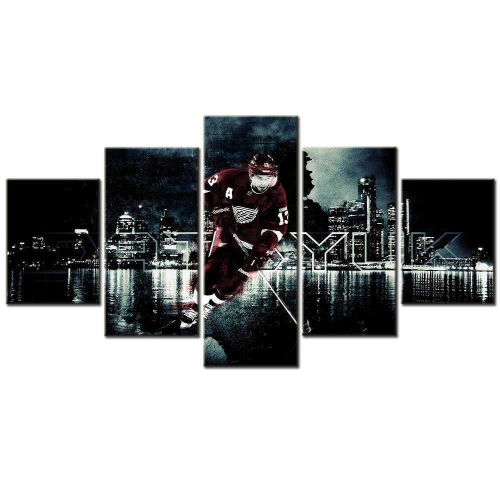 Hockey Canvas Wall Art - HK5010 - Detroit Red Wings