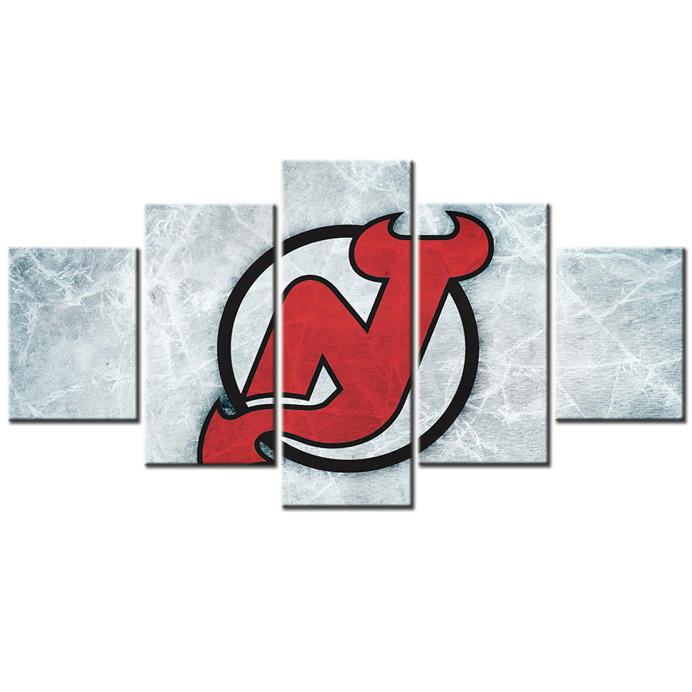 Hockey Canvas Wall Art - IH5003 - New Jersey Devils