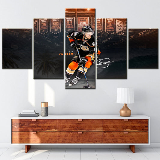 Ice Hockey Team Wall Art - IH5016 - Anaheim Ducks - Cam Fowler - Ice Hockey Team Poster - Ice Hockey Team Canvas