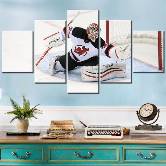 Ice Hockey Team Wall Art - IH5019 - New Jersey Devils - Cory Schneider - Ice Hockey Team Poster - Ice Hockey Team Canvas
