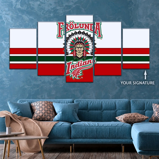Hockey Canvas Wall Art - IH5030 - Frolunda Indians - FHC Golden