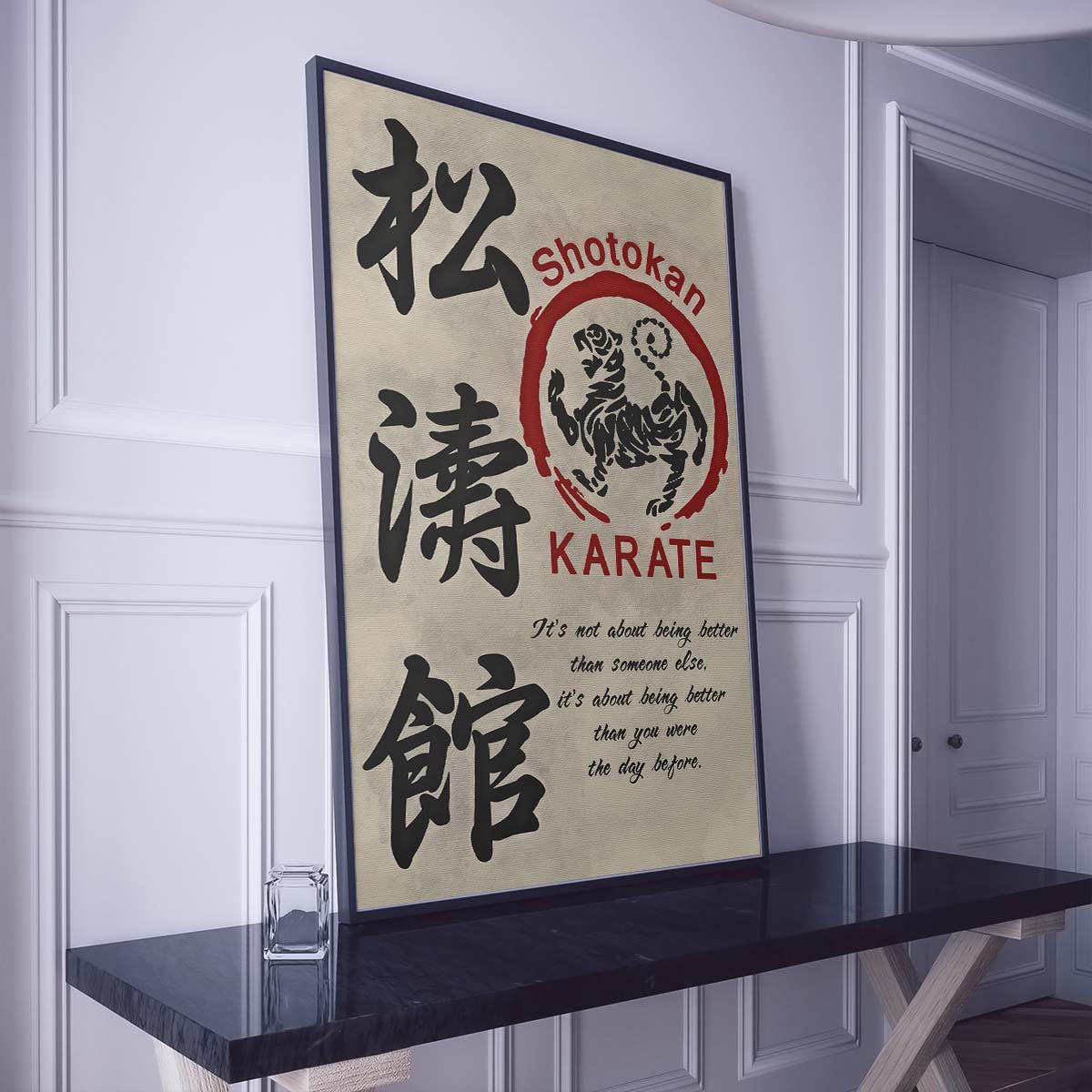 Karate Wall Art - Karate Poster - Karate Canvas - It's About Being Better Than You Were The Day Before - Shotokan Karate - KA017 - Vertical Canvas - Vertical Poster