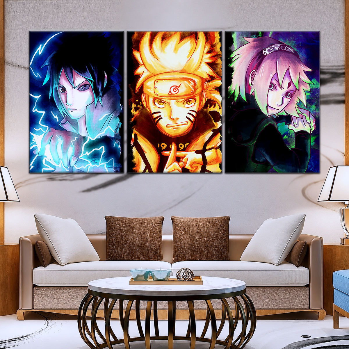 Naruto Canvas Wall Art - NA5015 - Sakura Haruno - Naruto Uzumaki - Sasuke Uchiha