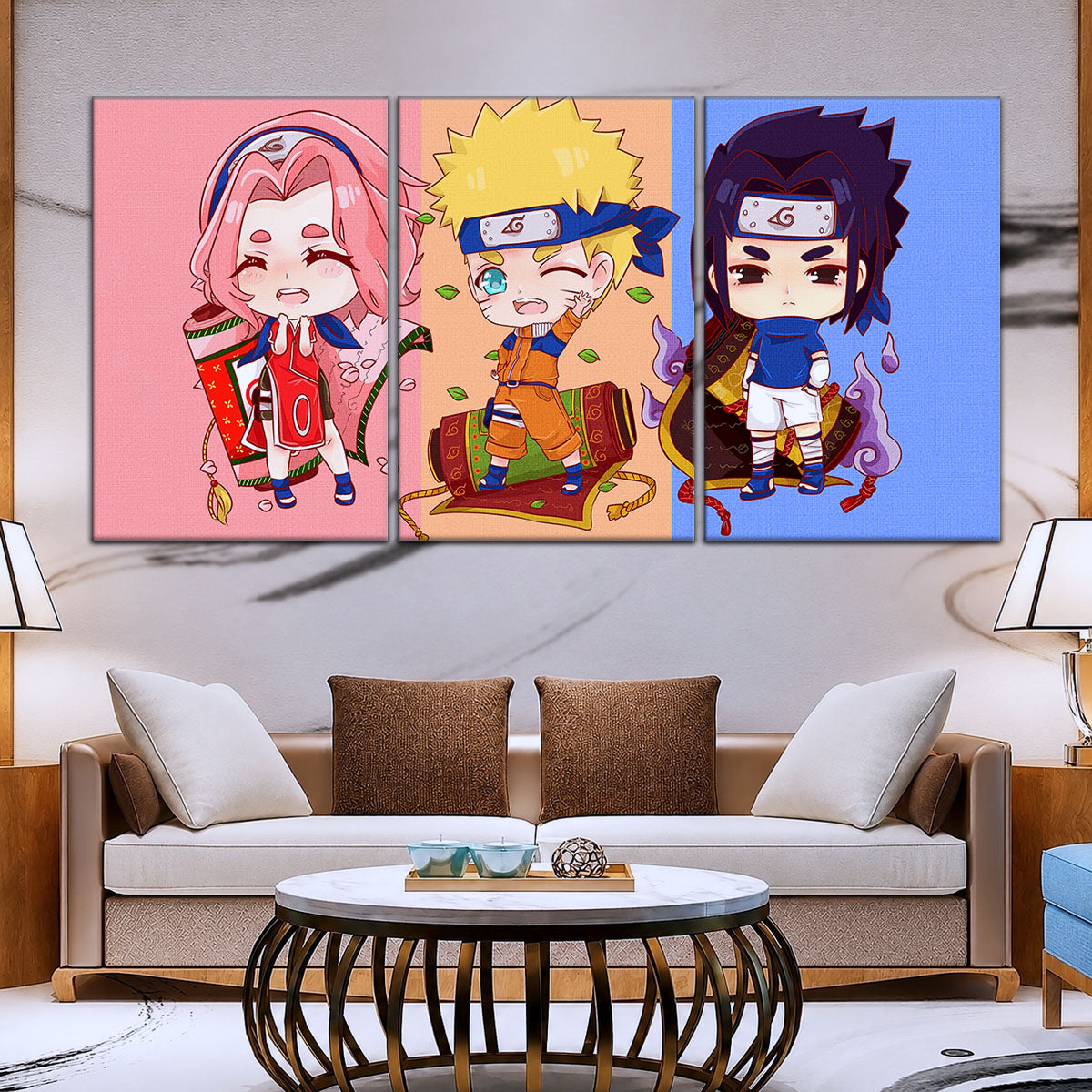 Naruto Canvas Wall Art - NA5016 - Sakura Haruno - Naruto Uzumaki - Sasuke Uchiha