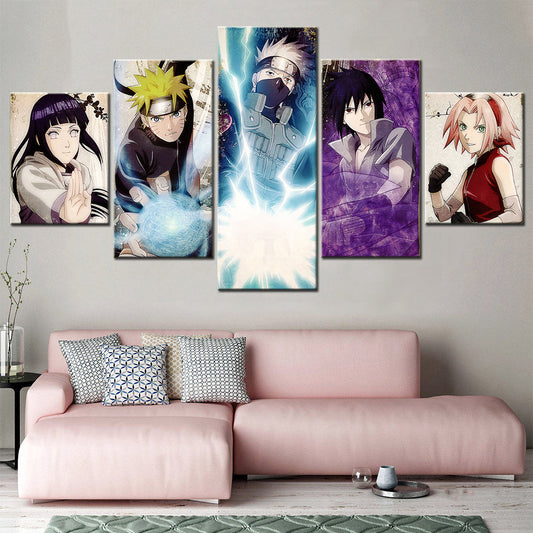 Naruto Canvas Wall Art - NA5118 - Uzumaki Naruto - Kakashi Hatake - Izuna Uchiha