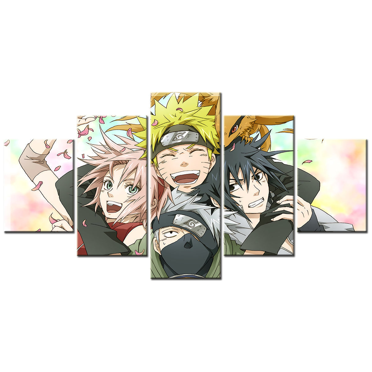 Naruto Canvas Wall Art - NA5120 - Uzumaki Naruto - Uchiha Sasuke - Kakashi Hatake - Sakura Haruno