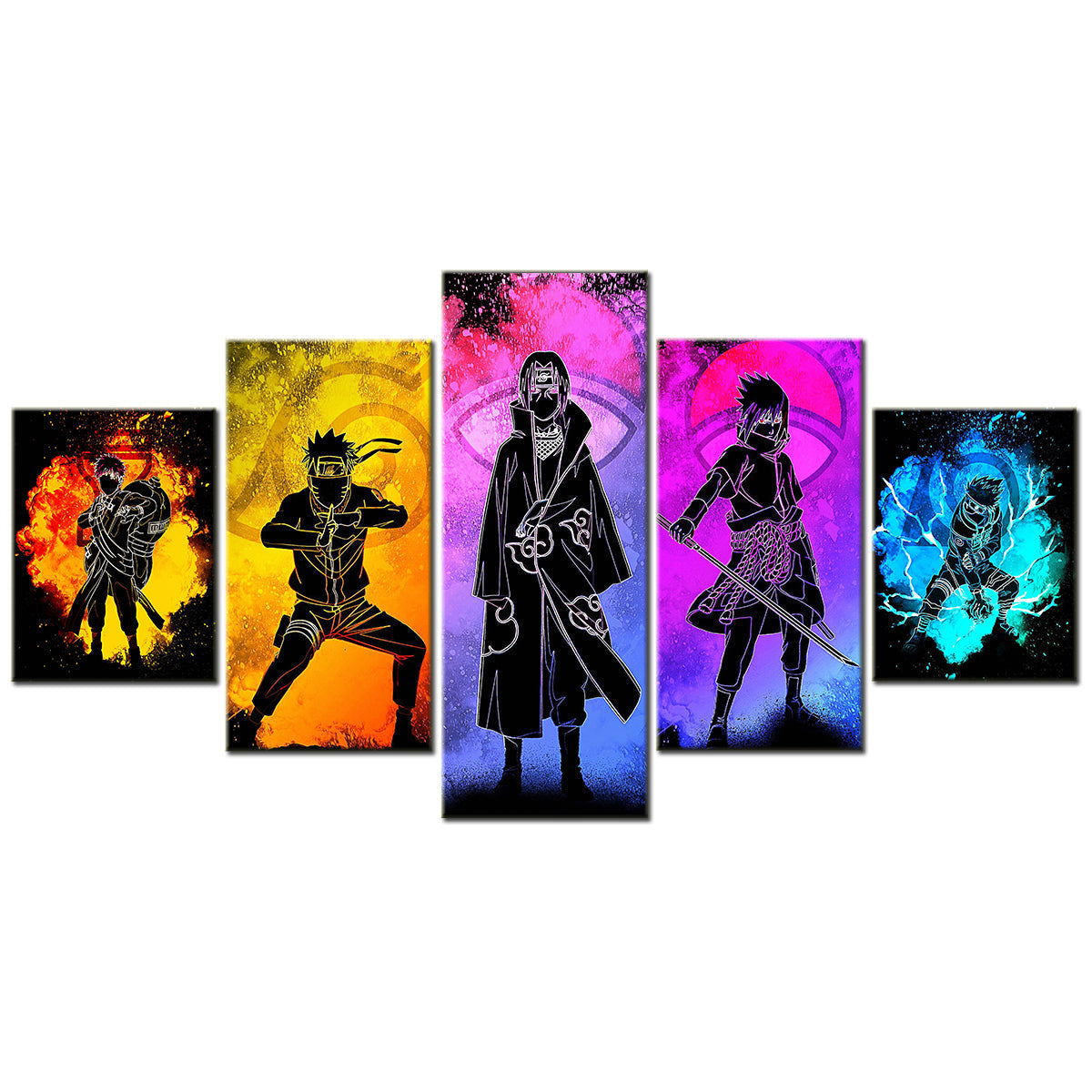 Naruto Canvas Wall Art - NA5128 - Uzumaki Naruto - Uchiha Sasuke - Kakashi - Minato