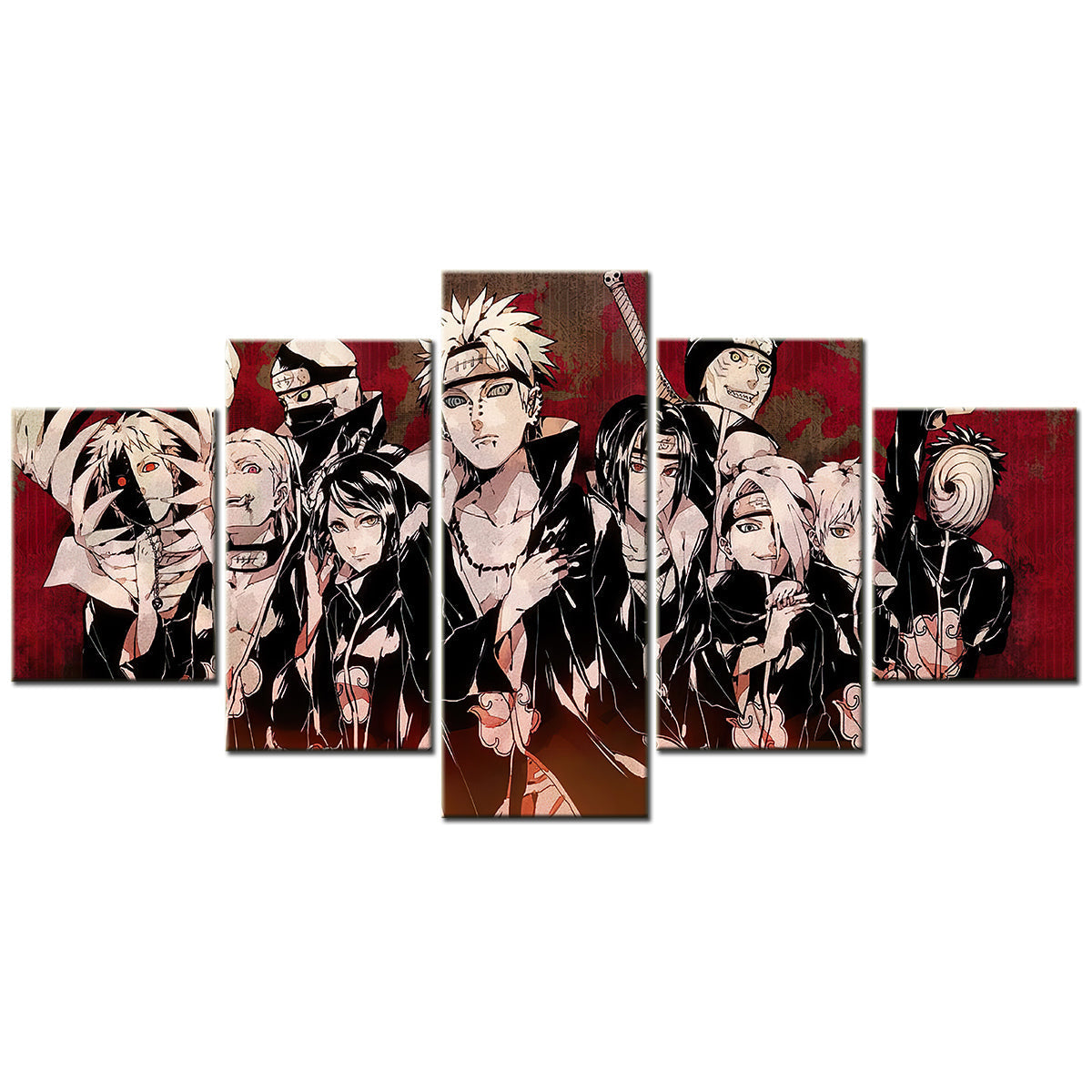Naruto Canvas Wall Art - NA5130 - Uzumaki Naruto - Uchiha Sasuke - Itachi - Kakashi - Minato