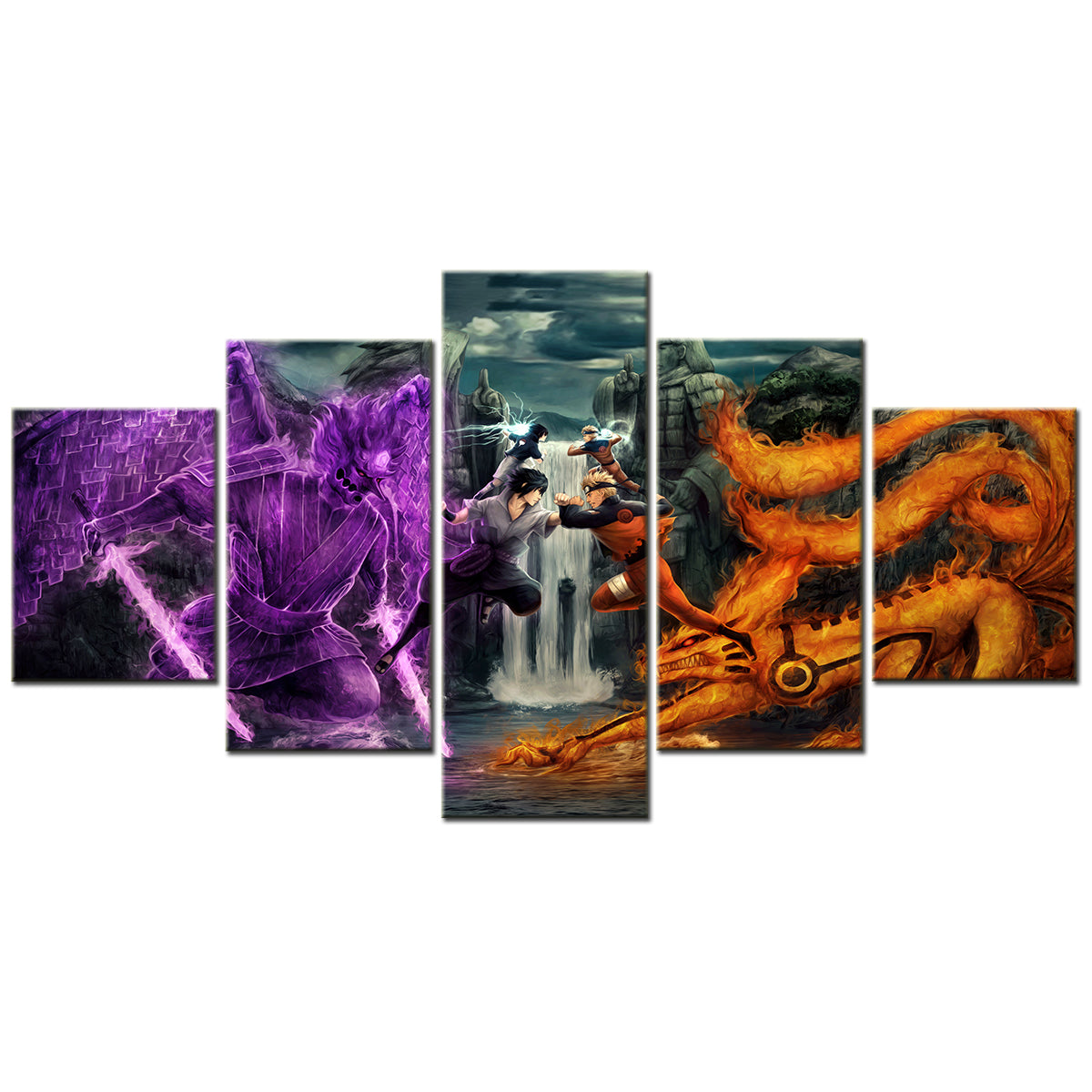 Naruto Canvas Wall Art - NA5131 - Uzumaki Naruto - Uchiha Sasuke