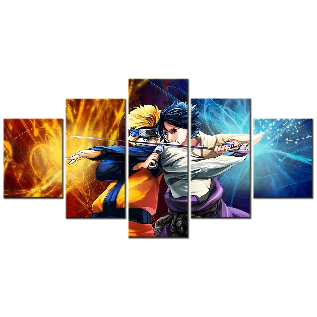 Naruto Canvas Wall Art - NA5133 - Uzumaki Naruto - Uchiha Sasuke