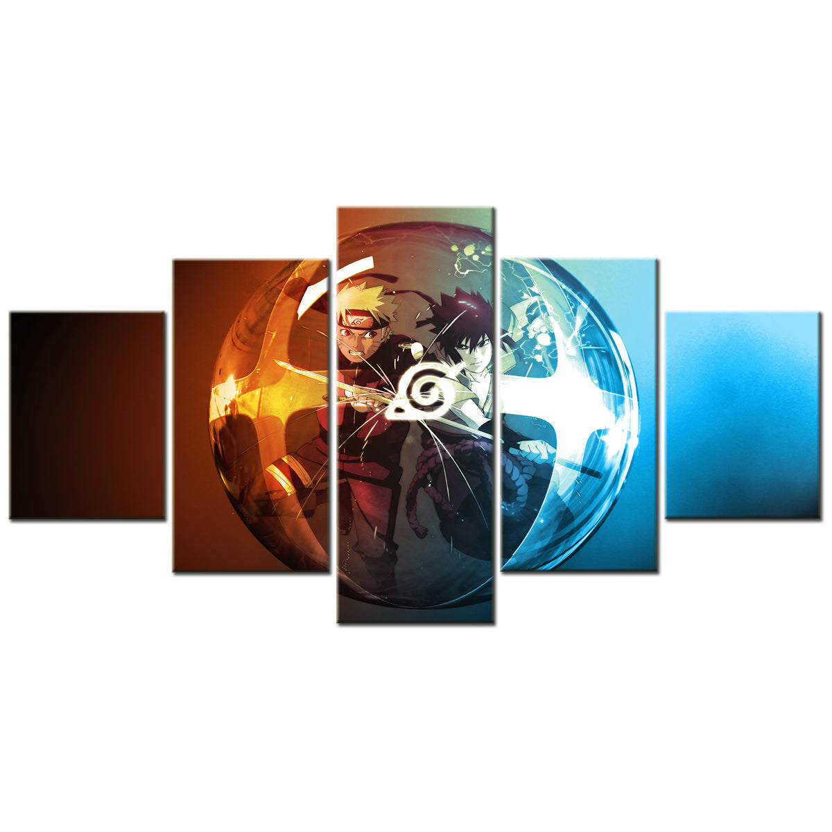 Naruto Canvas Wall Art - NA5137 - Uzumaki Naruto - Uchiha Sasuke
