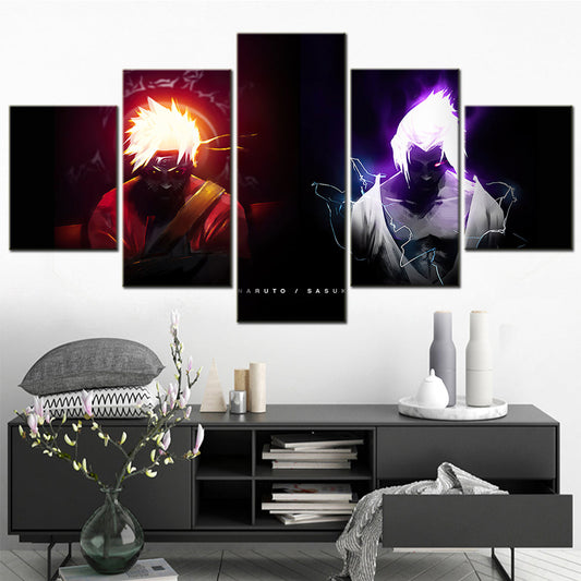 Naruto Canvas Wall Art - NA5138 - Uzumaki Naruto - Uchiha Sasuke