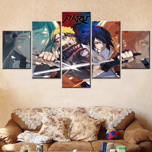 Naruto Canvas Wall Art - NA5134 - Uzumaki Naruto - Uchiha Sasuke